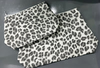 Monogrammed Cheetah Cosmetic Bags
