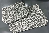 Monogrammed Cheetah Cosmetic Bags