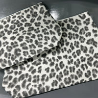 Monogrammed Cheetah Cosmetic Bags