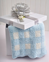 Gingham Chenille Baby Blanket