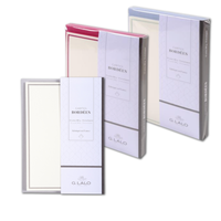 G. Lalo Bordered Everyday Correspondence Set: Burgundy