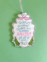 Mahjong Acrylic Christmas Ornament