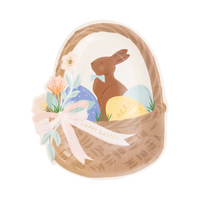 Easter Basket Paper Plate
