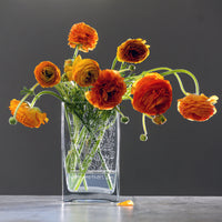 Monogrammed Square Glass Vase