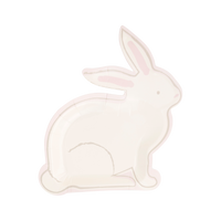 White Bunny Paper Plates