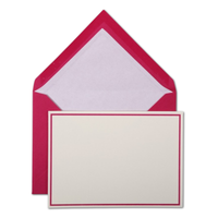 G. Lalo Bordered Everyday Correspondence Set: Burgundy