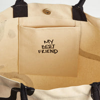 Sequin Collar Dog Tote
