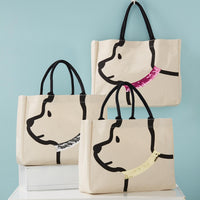 Sequin Collar Dog Tote