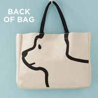 Sequin Collar Dog Tote