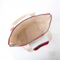 Plaid Handy Open Top Tote