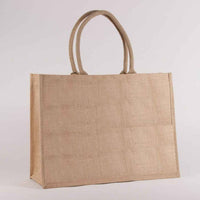 Monogrammed Jute Pocket Tote