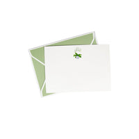 White Orchid Flat Notecards