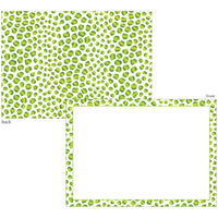 Just Spots Green Flat Notecards