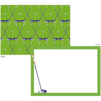 Golf Club Flat Notecards