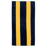 Navy Cabana Stripe Beach Towel