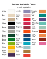 Personalized 3-Ply Solid Color Luncheon Napkins