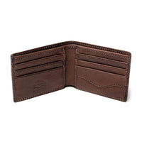 Monogrammed Leather Bi-Fold Wallet