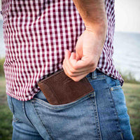 Monogrammed Leather Bi-Fold Wallet