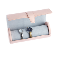 Suede Lined Travel Watch Roll