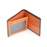 Monogrammed Leather RFID BiFold Wallet with Double ID Flap