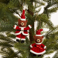 Santa Bear Ornament