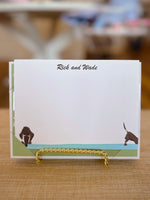Doggy Paddle Flat Notecards