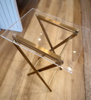 Acrylic Folding Side Table