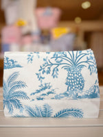 Key West Blue Palm Cosmetic Bag
