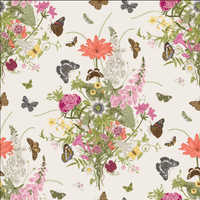 Colorful Butterflies Round Insert