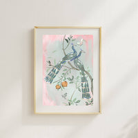 Peacocks Art Print
