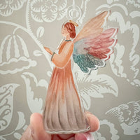 Angel Watercolor Acrylic Ornament