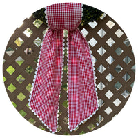 Gingham Sashes with Trim