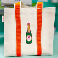 Personalized Canvas Wine Totes