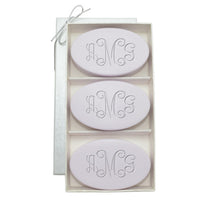 Monogrammed Soap Three Bar Set