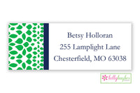 Green Reptile Modern Address Labels