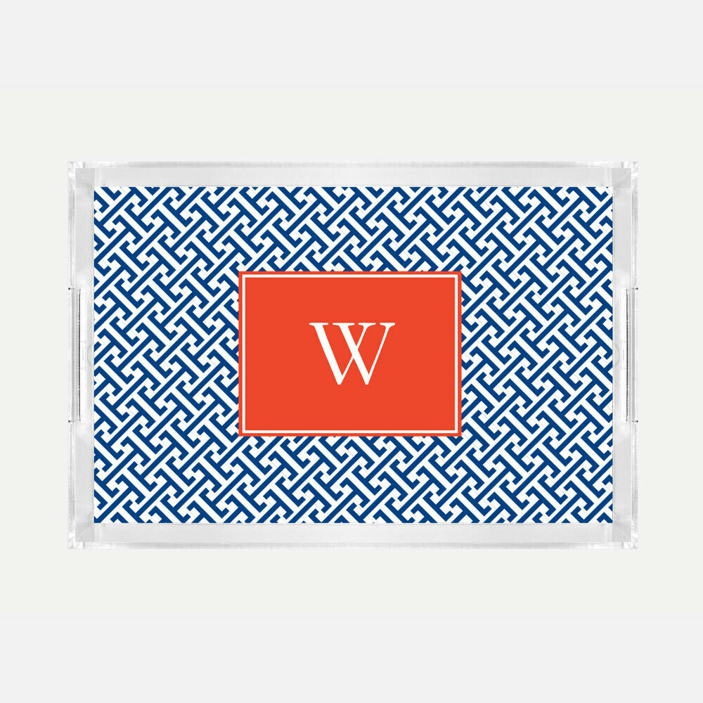 Greek Key Orange Placemat Greek Key Orange Placemat