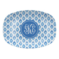 Monogrammed Aztec Melamine Platter