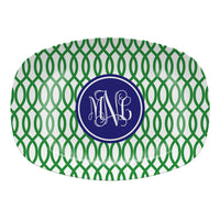 Monogrammed Garden Gate Melamine Platter