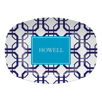 Monogrammed Abbott Melamine Platter