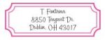 Classic Shocking Pink Address Label