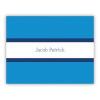Middle Stripe Folded Notes (4 Colors)