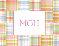 Madras Patch Folded Notes (3 Colors)