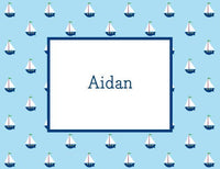 Little Sailboat Foldover Note
