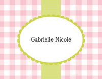 Check Pink Foldover Note