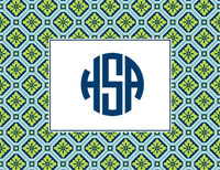 Geo Pattern Folded Notes (2 Colors)