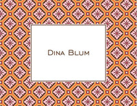 Geo Pattern Pink Foldover Note