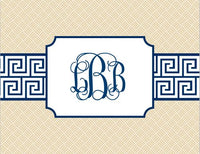 Greek Key Band Folded Notes (3 Colors)