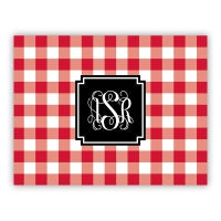 Classic Check Folded Note (20+ Colors)