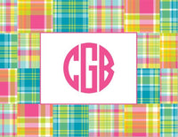 Madras Patch Folded Notes (3 Colors)