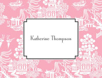 Chinoiserie Autumn Folded Notes (Multiple Colors)